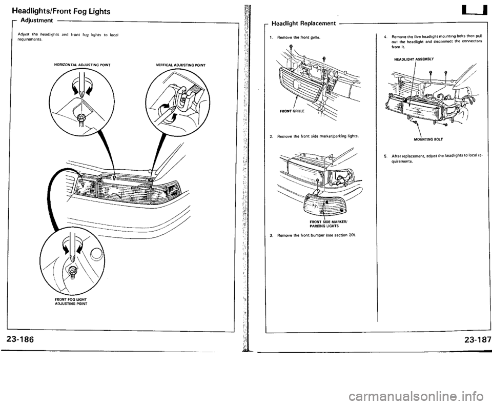 ACURA VIGOR 1993  Service Repair Manual 