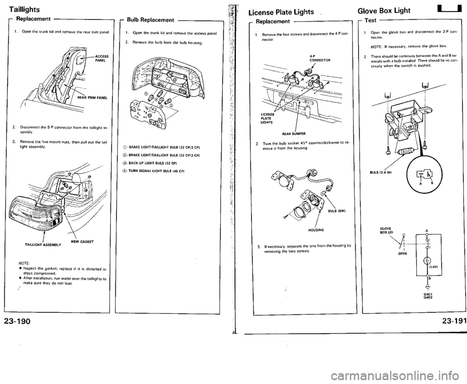 ACURA VIGOR 1993  Service Repair Manual 