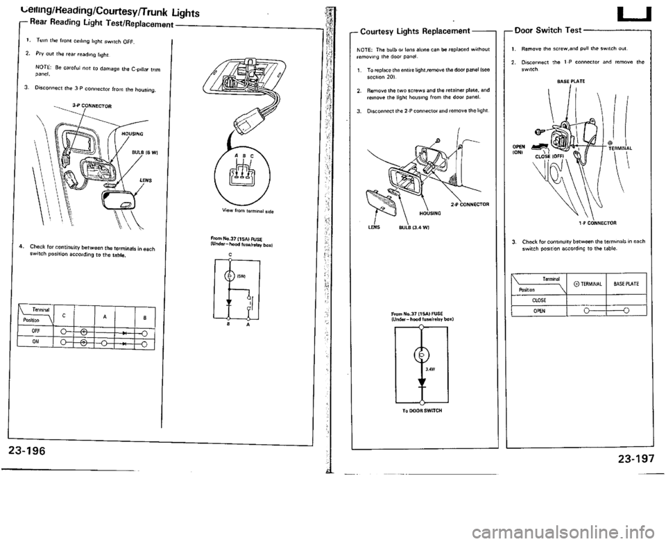 ACURA VIGOR 1993  Service Repair Manual 