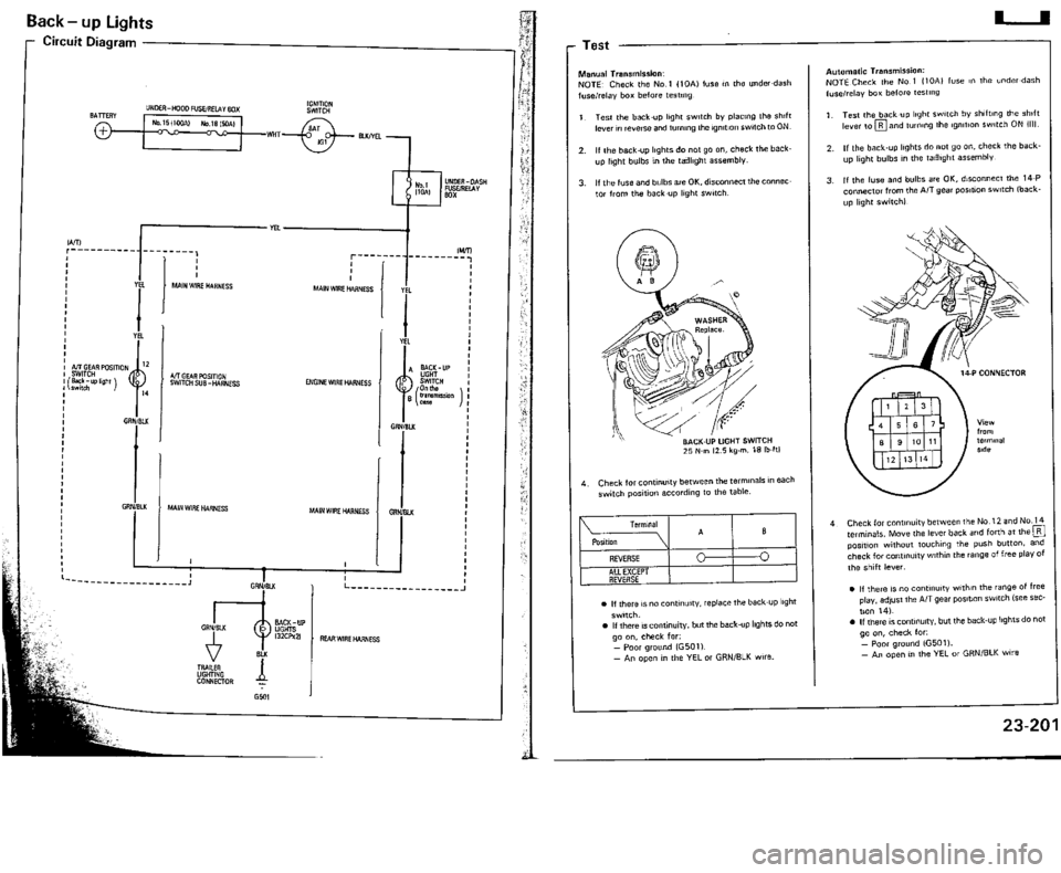 ACURA VIGOR 1993  Service Repair Manual 