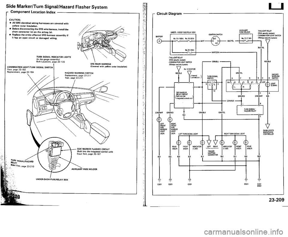 ACURA VIGOR 1993  Service Repair Manual 