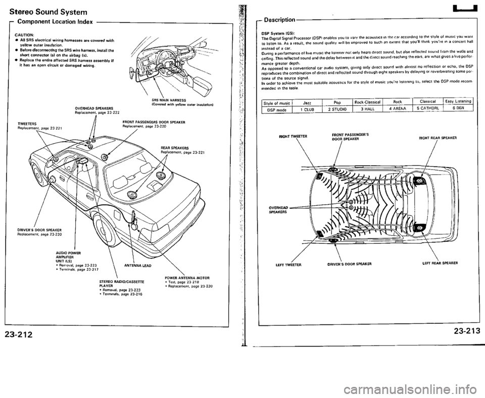 ACURA VIGOR 1993  Service Repair Manual 
