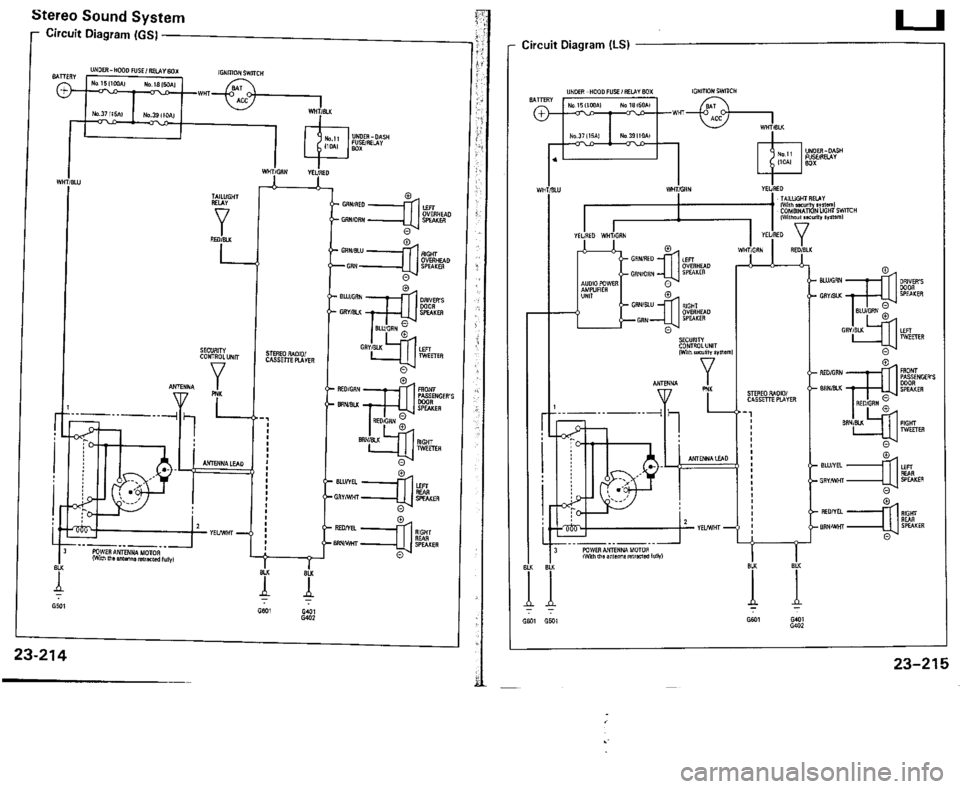 ACURA VIGOR 1993  Service Repair Manual 