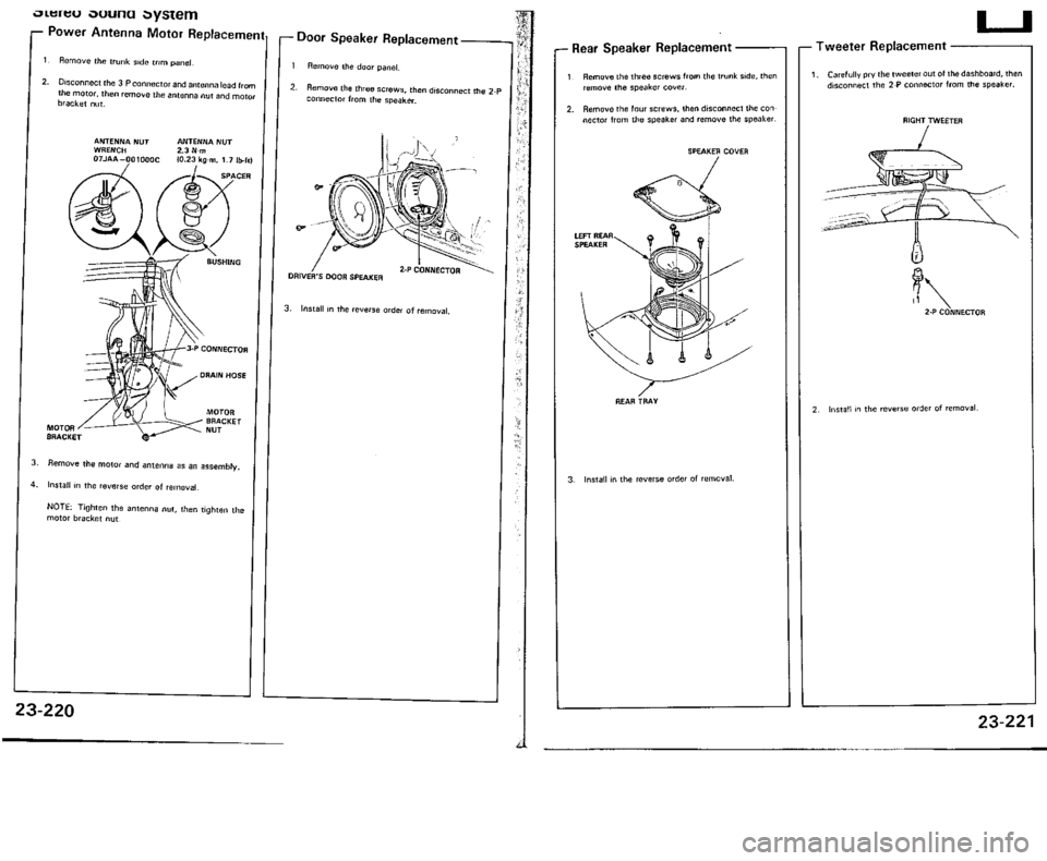 ACURA VIGOR 1993  Service Repair Manual 