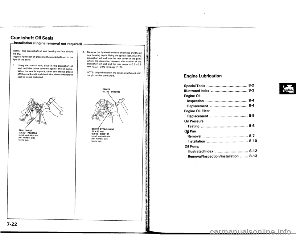 ACURA VIGOR 1993  Service Repair Manual 