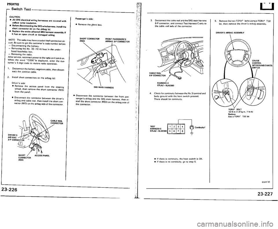 ACURA VIGOR 1993  Service Repair Manual 