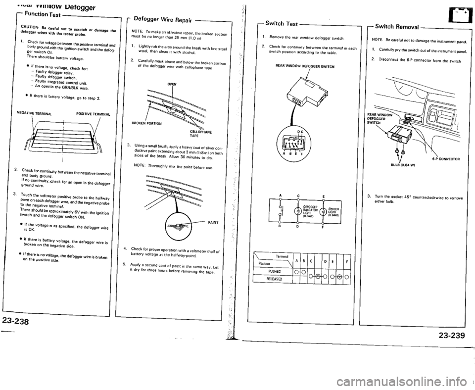 ACURA VIGOR 1993  Service Repair Manual 