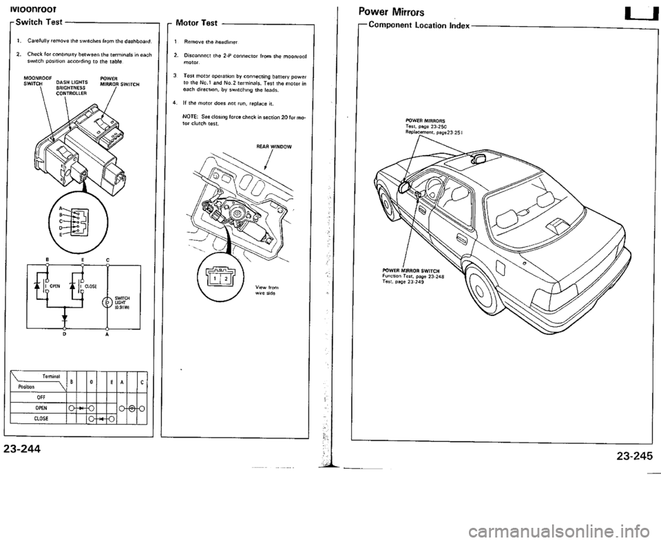 ACURA VIGOR 1993  Service Repair Manual 