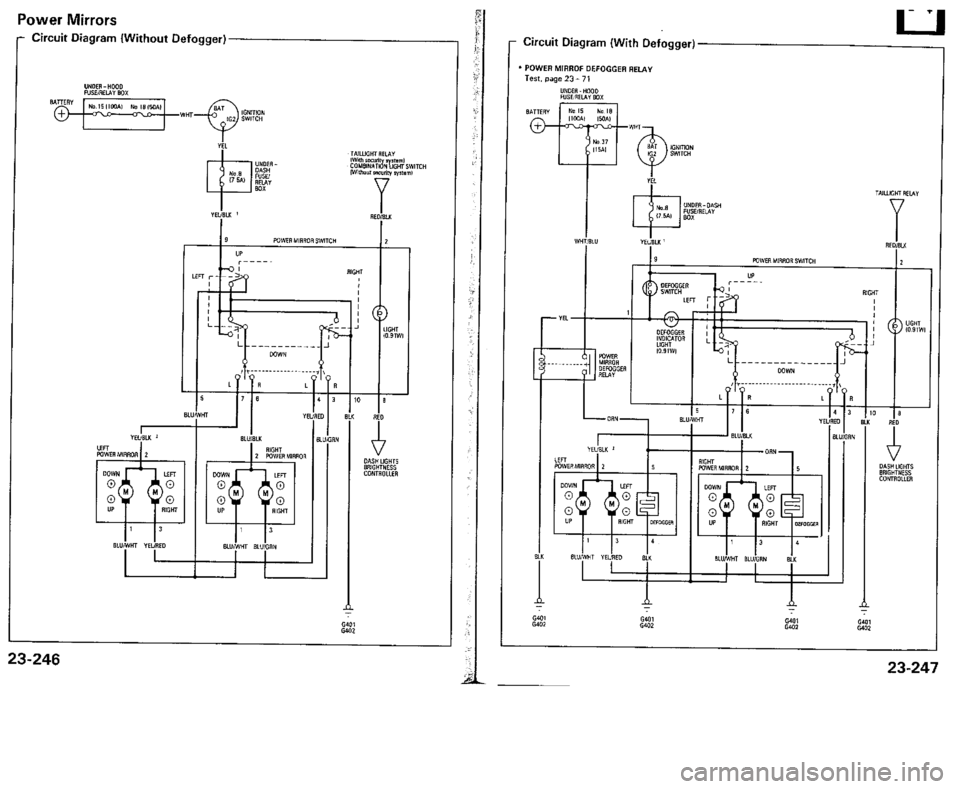 ACURA VIGOR 1993  Service Repair Manual 