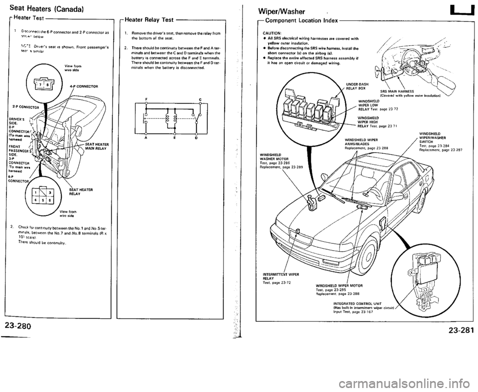 ACURA VIGOR 1993  Service Repair Manual 