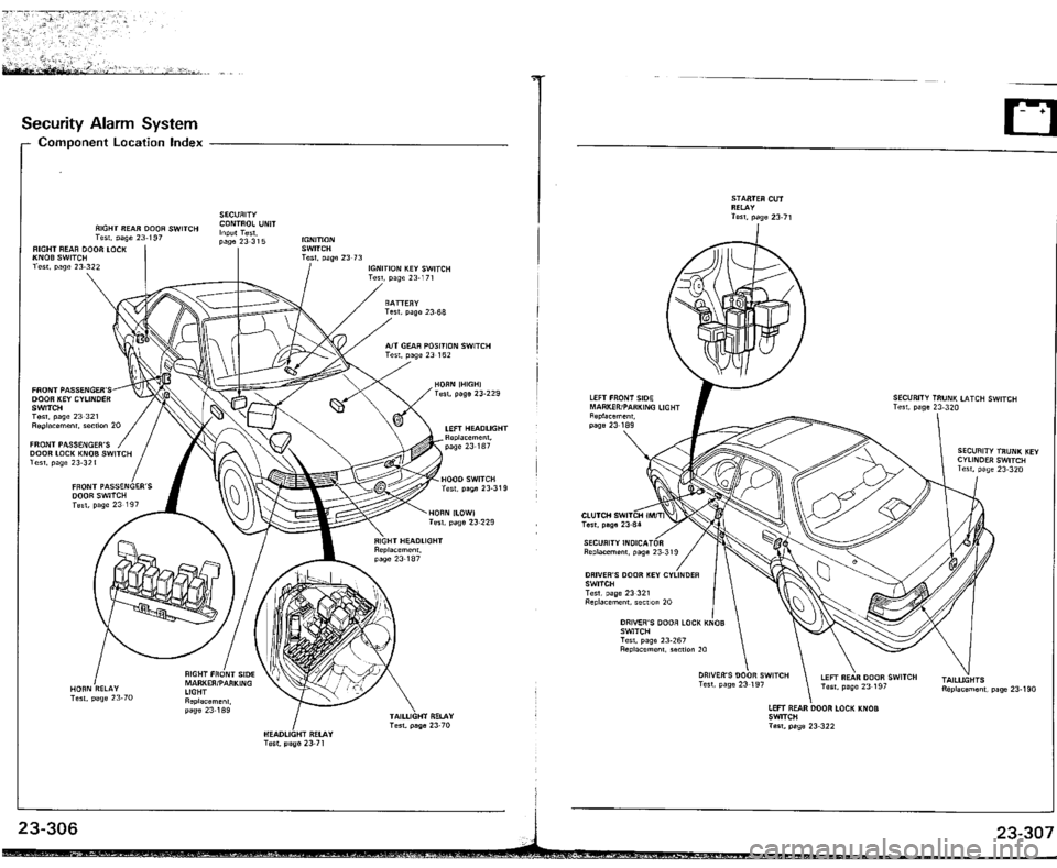 ACURA VIGOR 1993  Service Repair Manual 