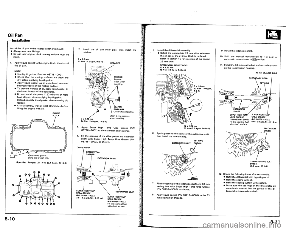 ACURA VIGOR 1993  Service Repair Manual 