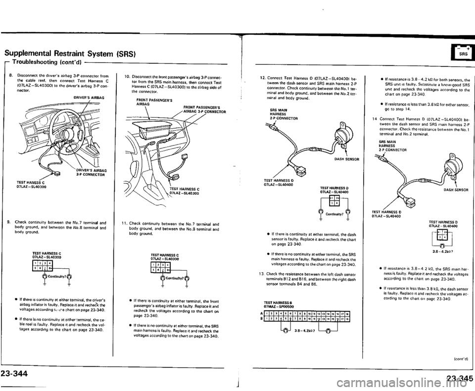 ACURA VIGOR 1993  Service Repair Manual 