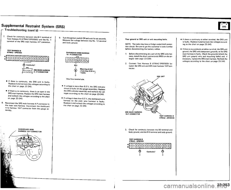 ACURA VIGOR 1993  Service Repair Manual 