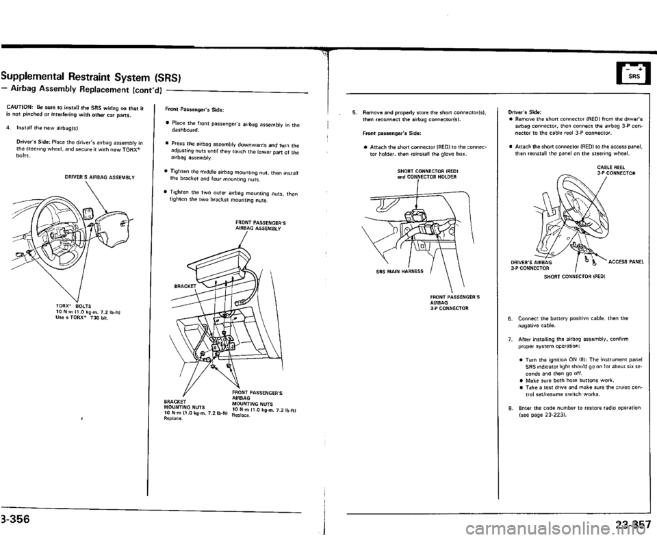 ACURA VIGOR 1993  Service Repair Manual 