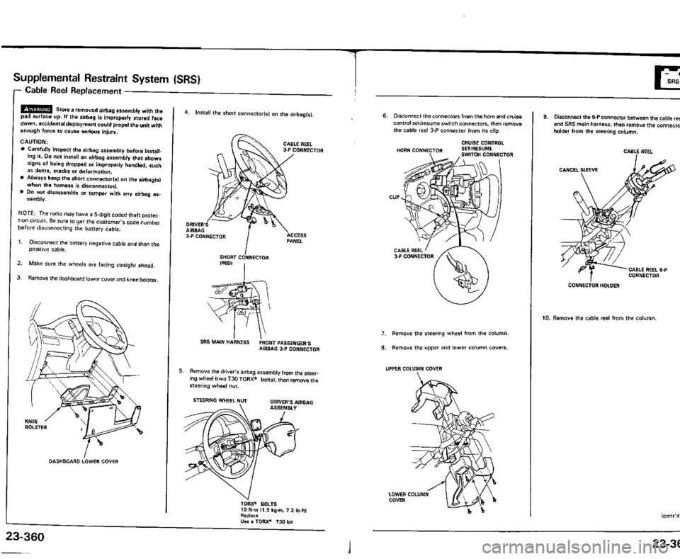 ACURA VIGOR 1993  Service Repair Manual 