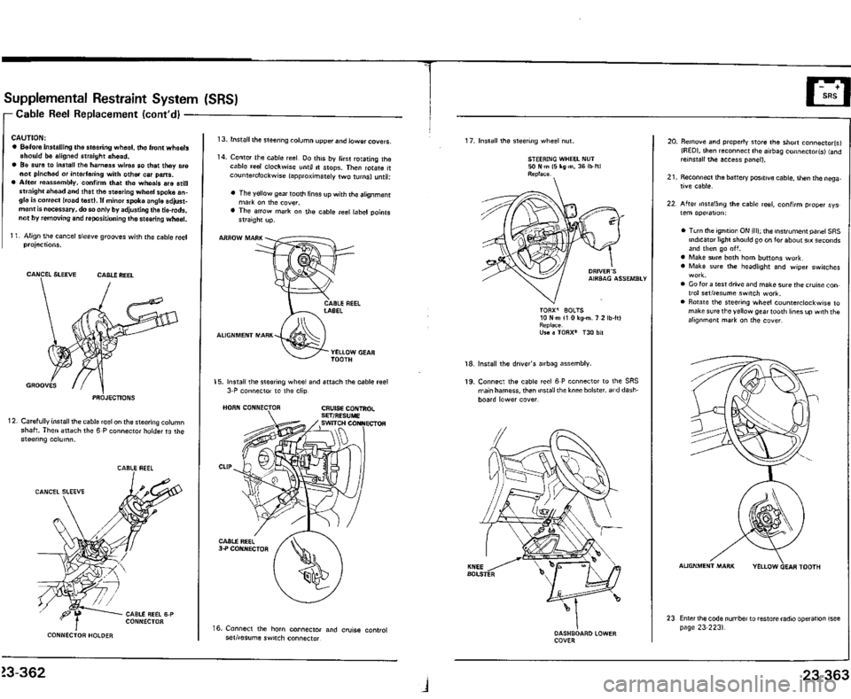 ACURA VIGOR 1993  Service Repair Manual 