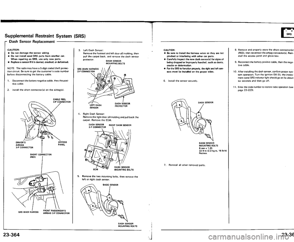 ACURA VIGOR 1993  Service Repair Manual 