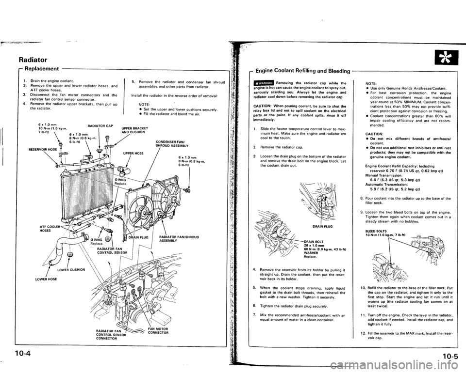 ACURA VIGOR 1993  Service Repair Manual 