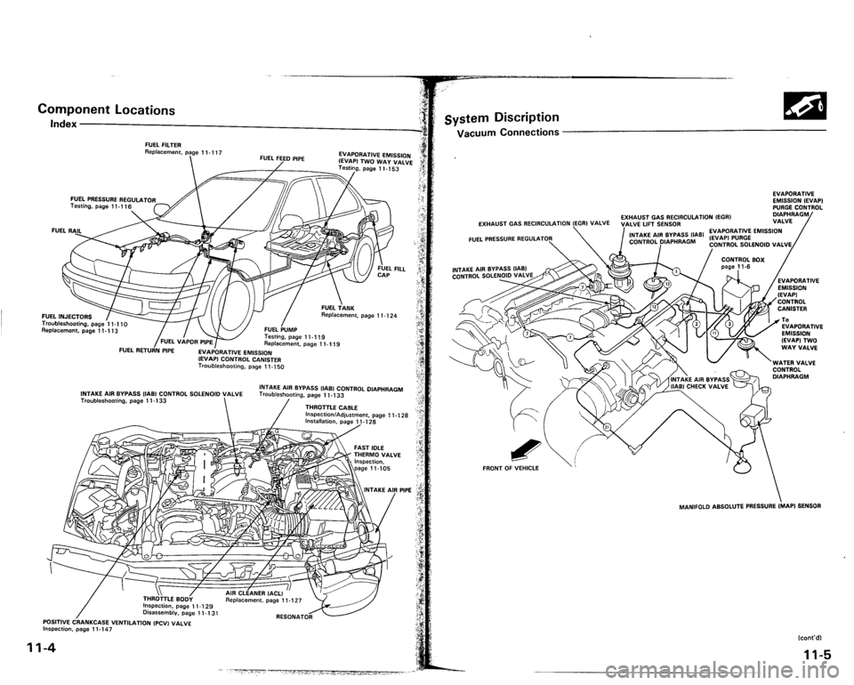 ACURA VIGOR 1993  Service Repair Manual 