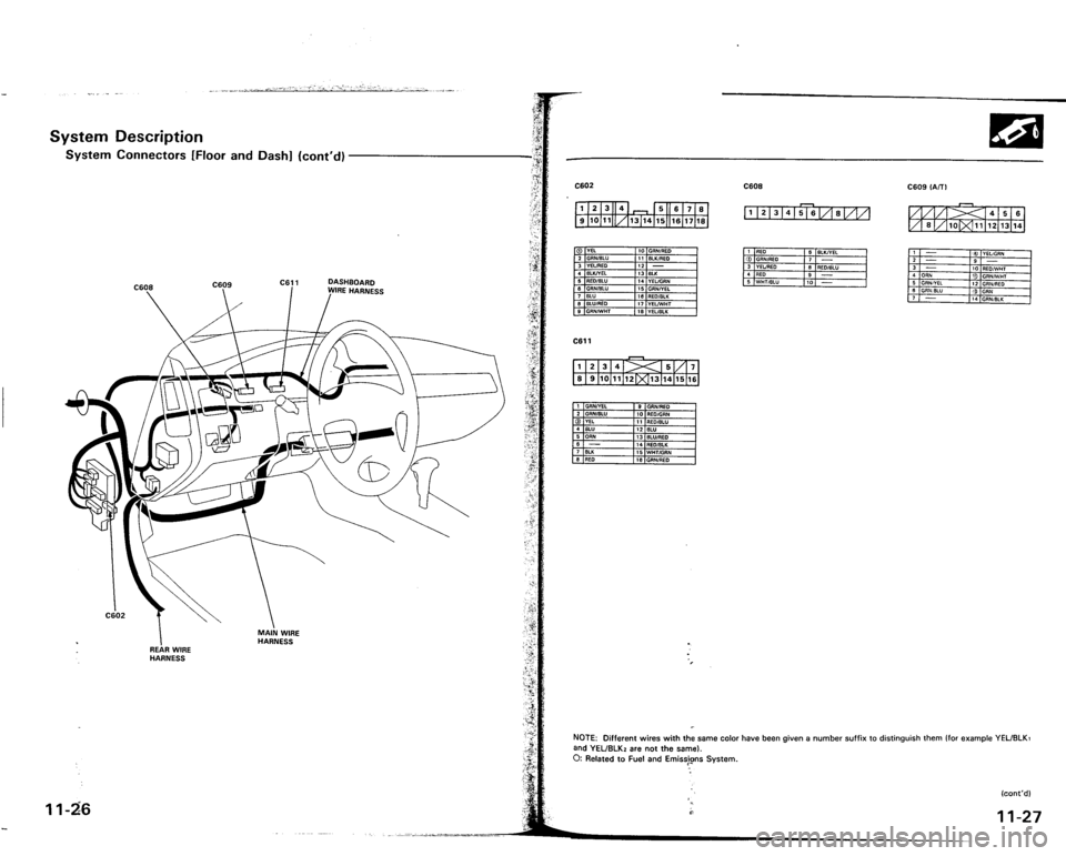 ACURA VIGOR 1993  Service Repair Manual 