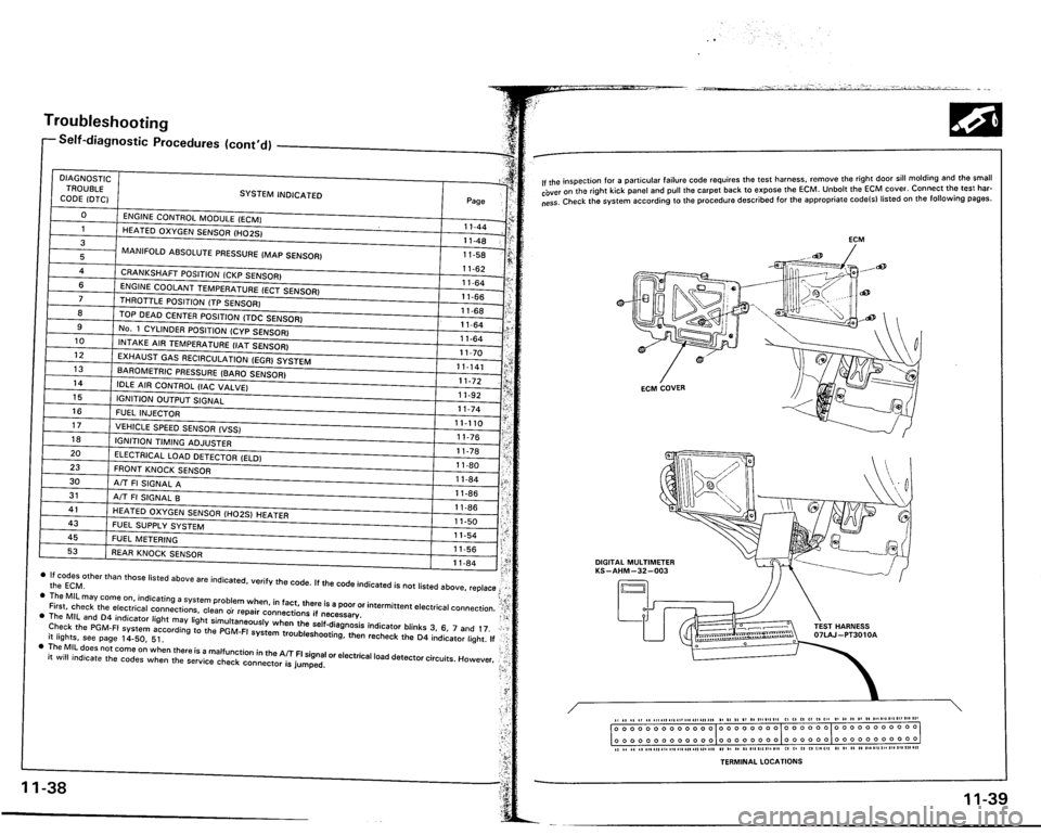 ACURA VIGOR 1993  Service Repair Manual 