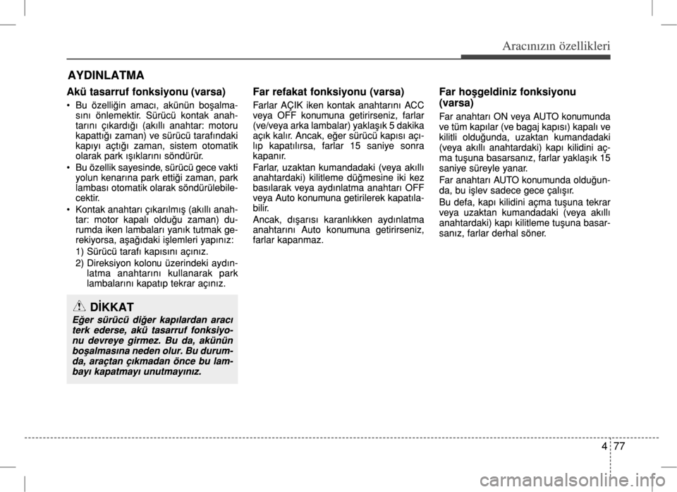 Hyundai Accent 2017  Kullanım Kılavuzu (in Turkish) 