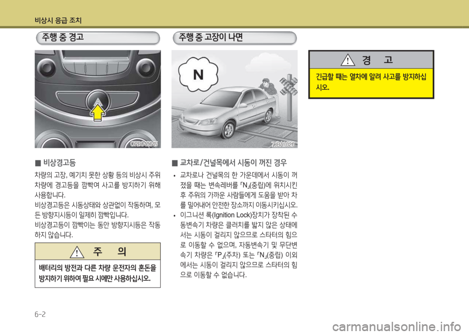 Hyundai Accent 2014  엑센트 RB - 사용 설명서 (in Korean) 비상/d 응