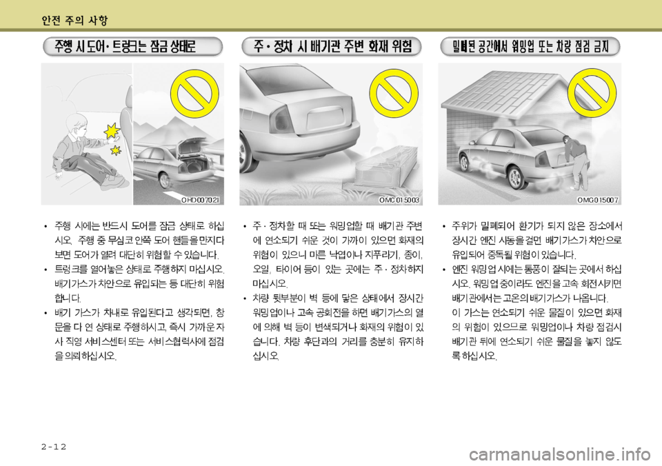 Hyundai Accent 2011.5  엑센트 RB - 사용 설명서 (in Korean) 2-1 2    