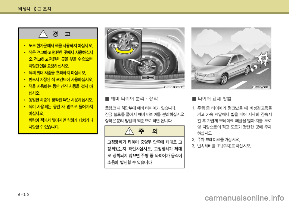 Hyundai Accent 2011.5  엑센트 RB - 사용 설명서 (in Korean) 6-1 0   