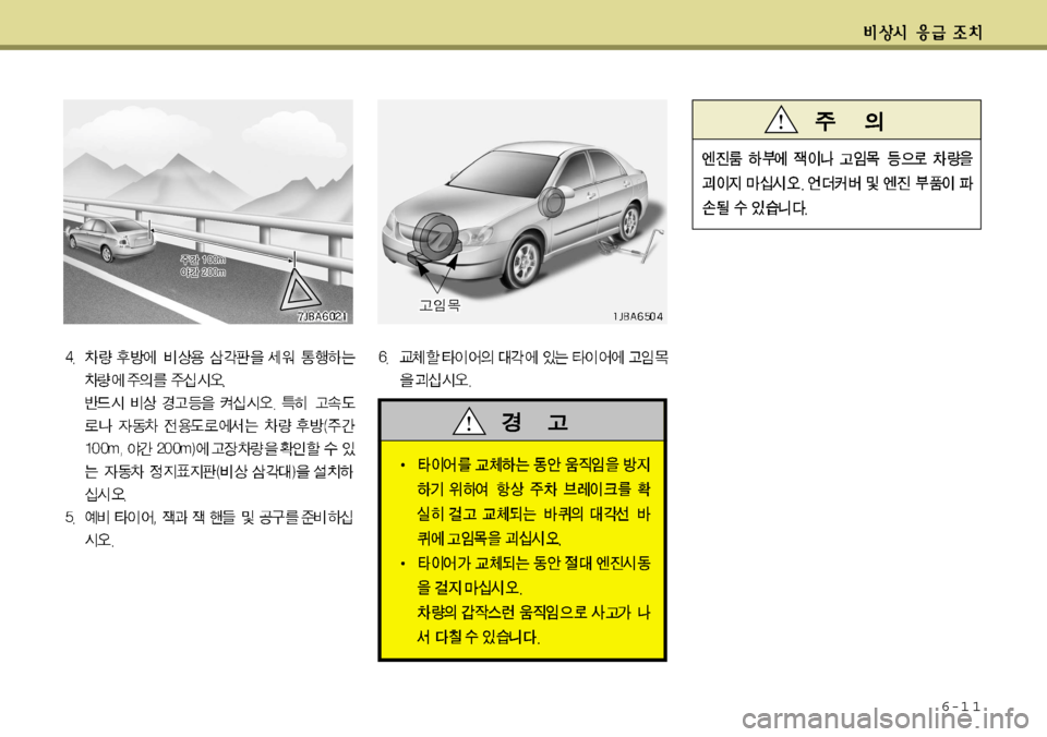 Hyundai Accent 2011.5  엑센트 RB - 사용 설명서 (in Korean) 6-1 1   