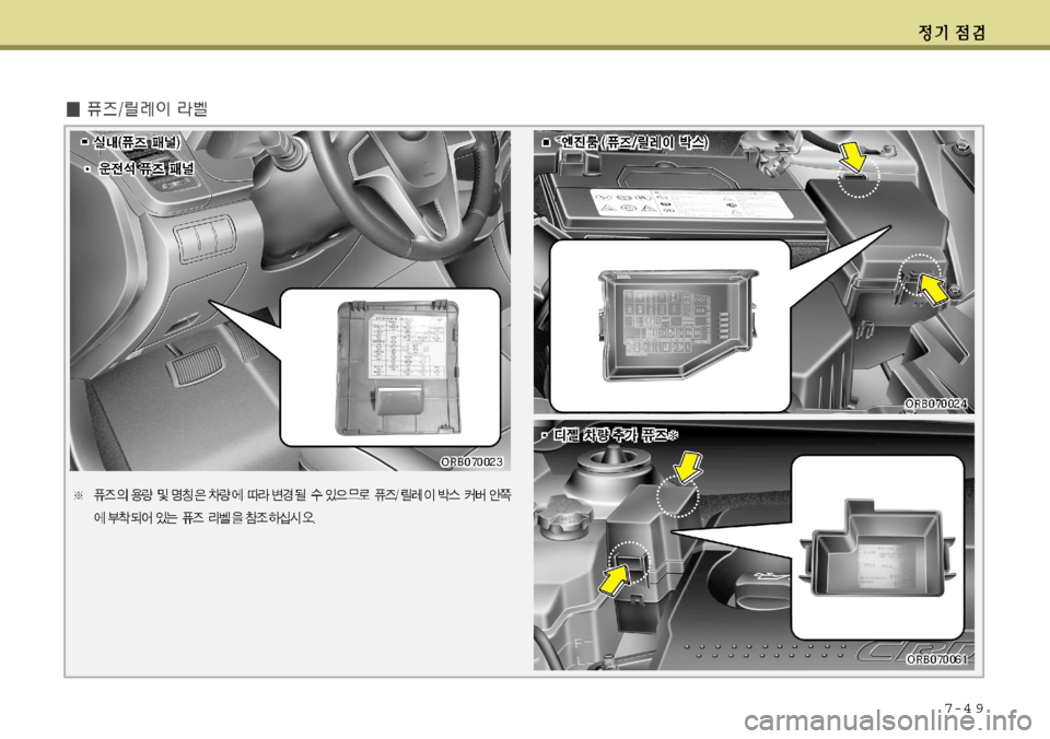 Hyundai Accent 2011.5  엑센트 RB - 사용 설명서 (in Korean) 7-4 9    