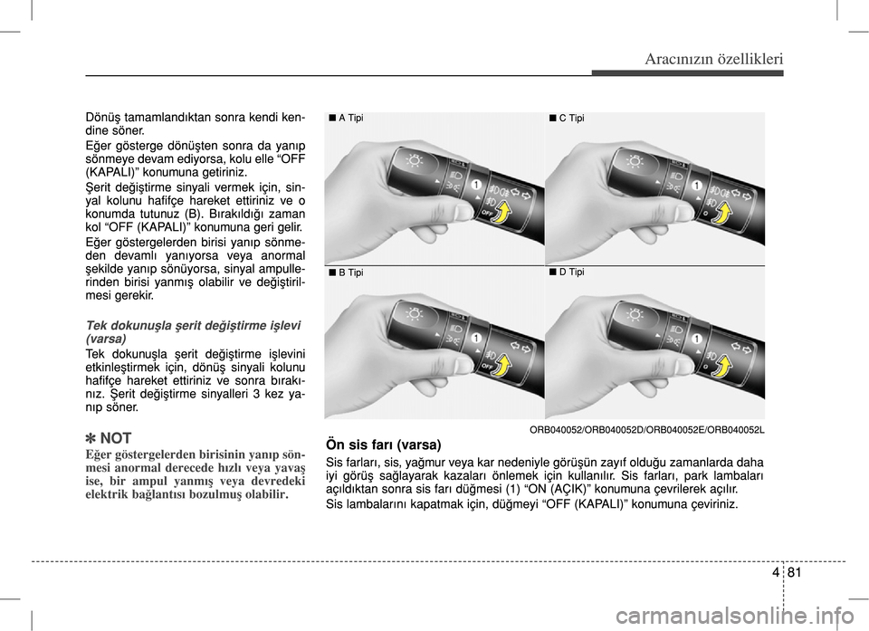 Hyundai Accent Blue 2017  Kullanım Kılavuzu (in Turkish) 