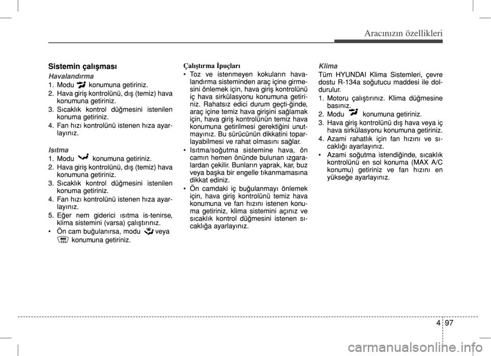 Hyundai Accent Blue 2017  Kullanım Kılavuzu (in Turkish) 