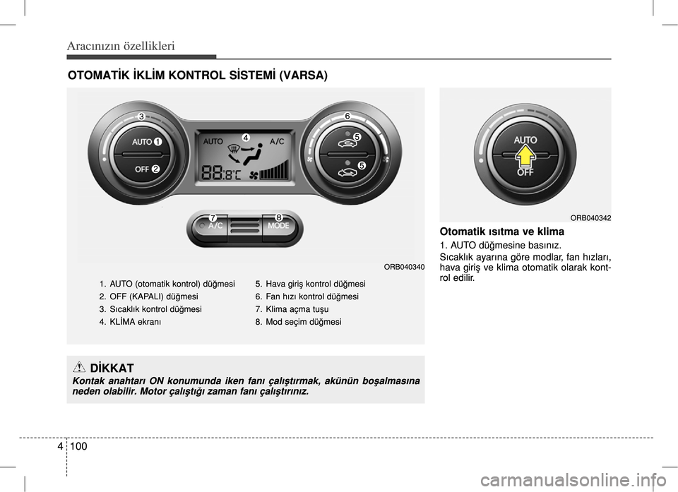 Hyundai Accent Blue 2017  Kullanım Kılavuzu (in Turkish) 