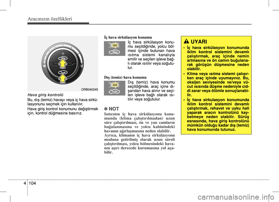 Hyundai Accent Blue 2017  Kullanım Kılavuzu (in Turkish) 