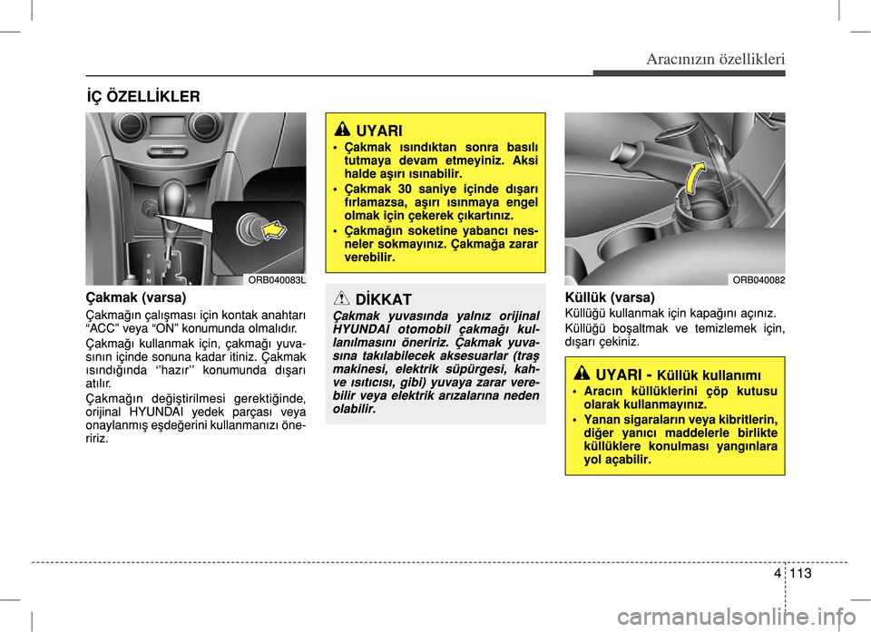 Hyundai Accent Blue 2017  Kullanım Kılavuzu (in Turkish) 