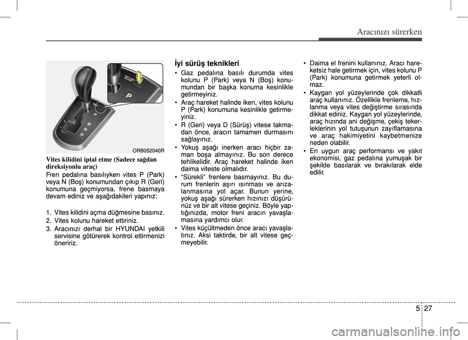 Hyundai Accent Blue 2017  Kullanım Kılavuzu (in Turkish) 