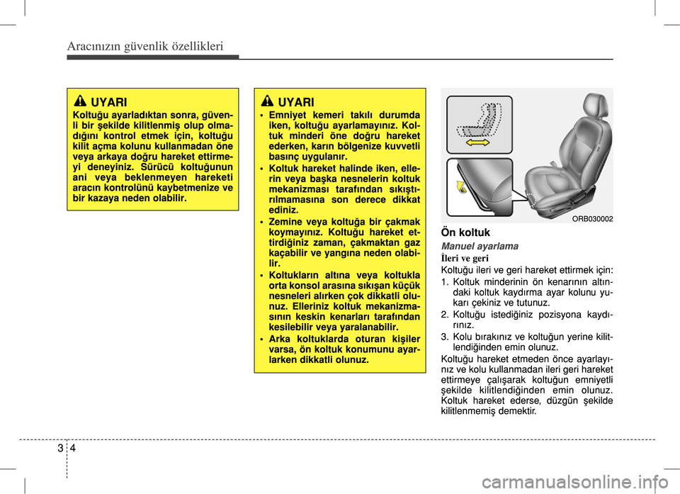 Hyundai Accent Blue 2017  Kullanım Kılavuzu (in Turkish) 