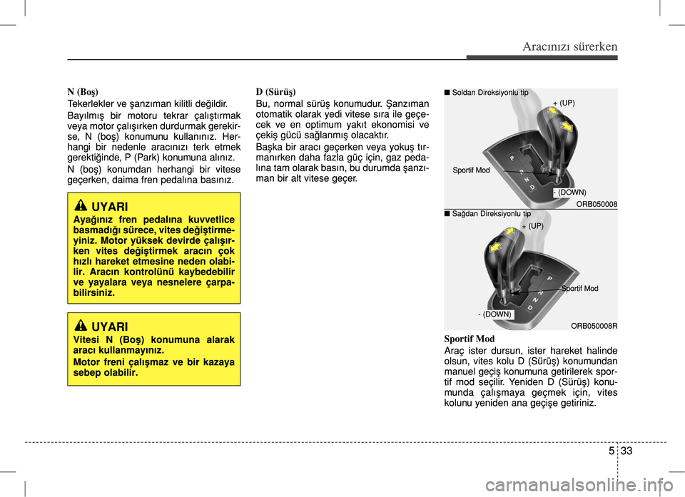 Hyundai Accent Blue 2017  Kullanım Kılavuzu (in Turkish) 