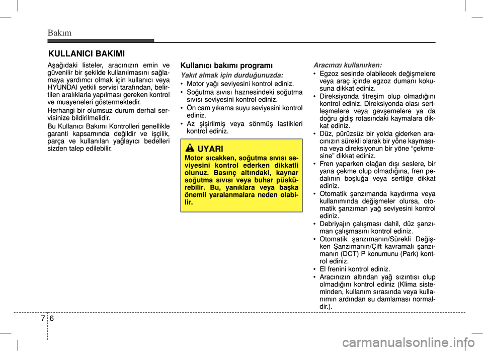 Hyundai Accent Blue 2017  Kullanım Kılavuzu (in Turkish) 