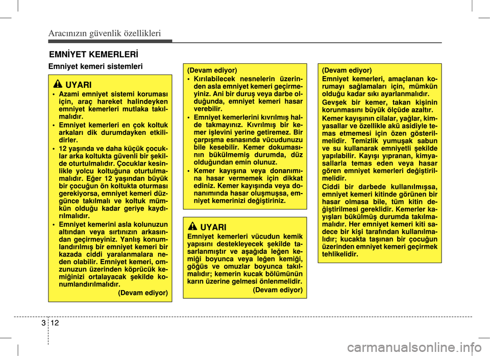 Hyundai Accent Blue 2017  Kullanım Kılavuzu (in Turkish) 