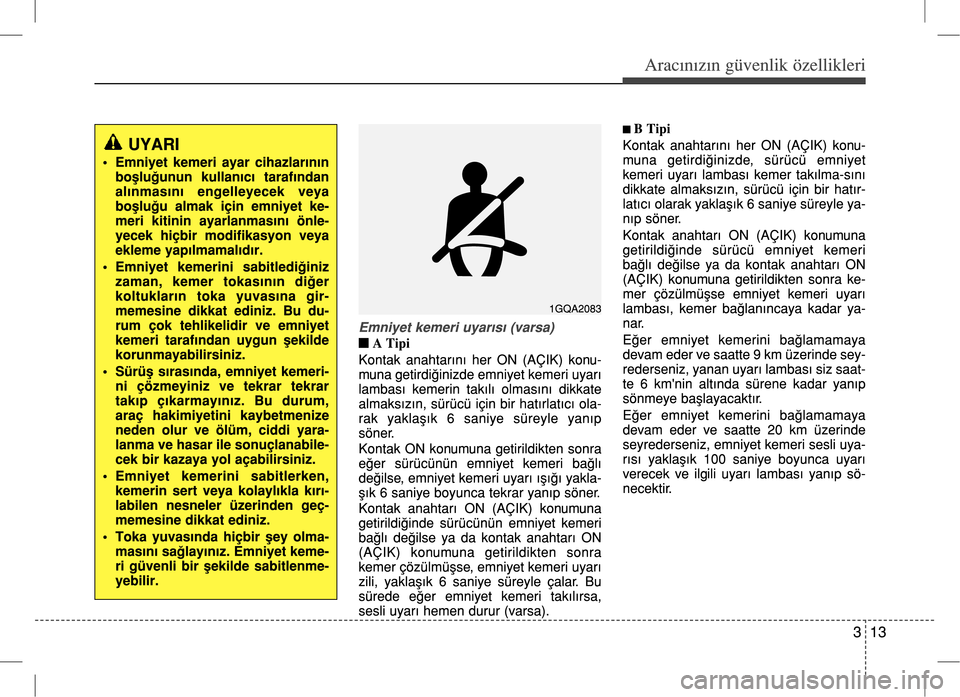 Hyundai Accent Blue 2017  Kullanım Kılavuzu (in Turkish) 