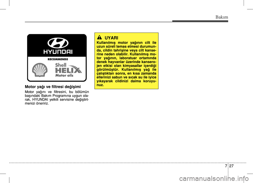 Hyundai Accent Blue 2017  Kullanım Kılavuzu (in Turkish) 