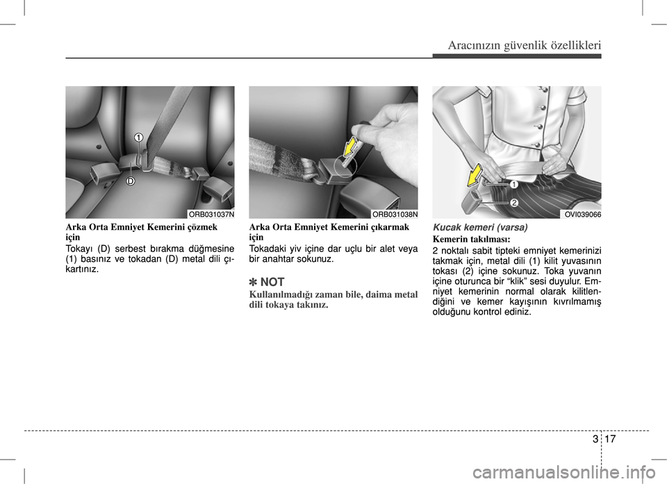 Hyundai Accent Blue 2017  Kullanım Kılavuzu (in Turkish) 