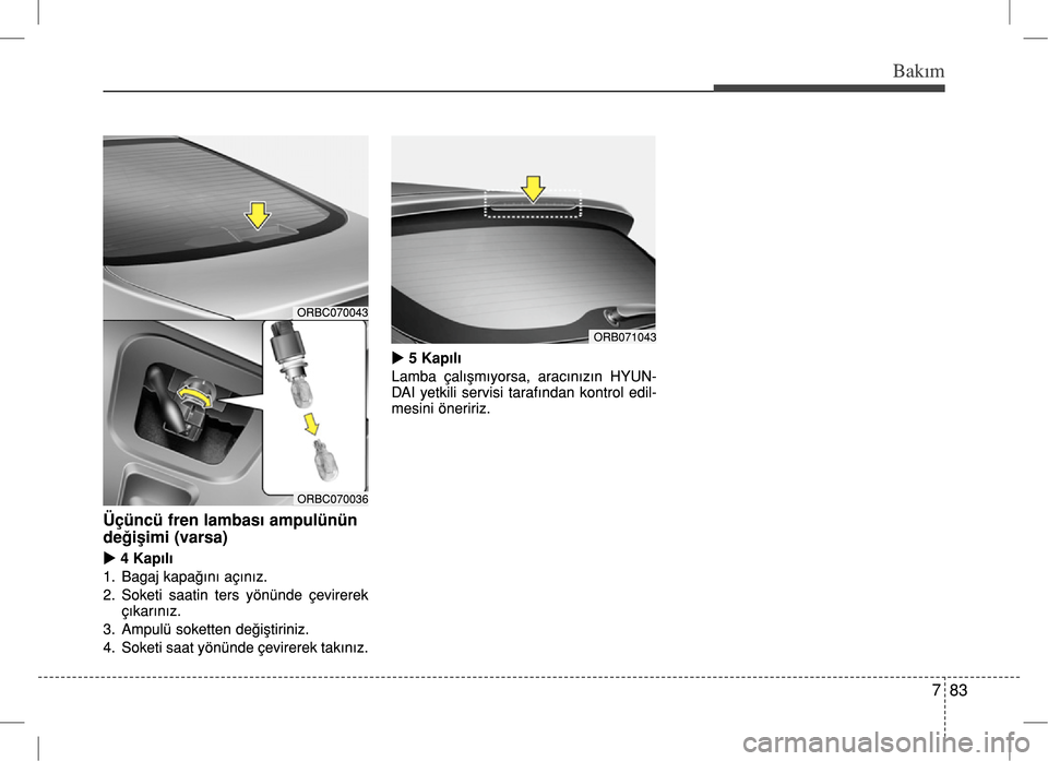 Hyundai Accent Blue 2017  Kullanım Kılavuzu (in Turkish) 