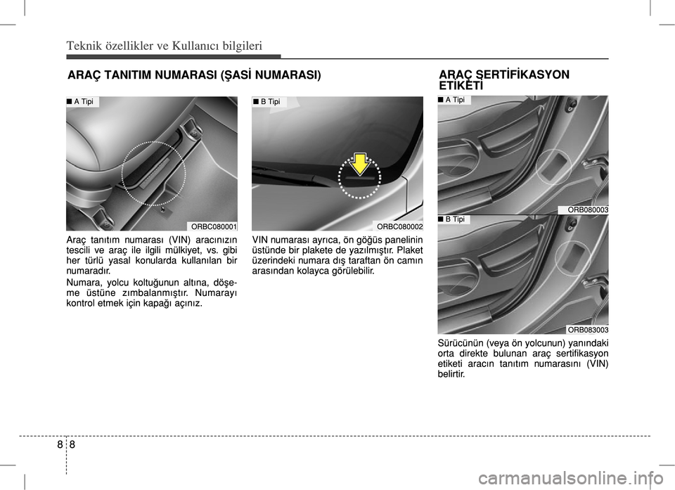 Hyundai Accent Blue 2017  Kullanım Kılavuzu (in Turkish) 