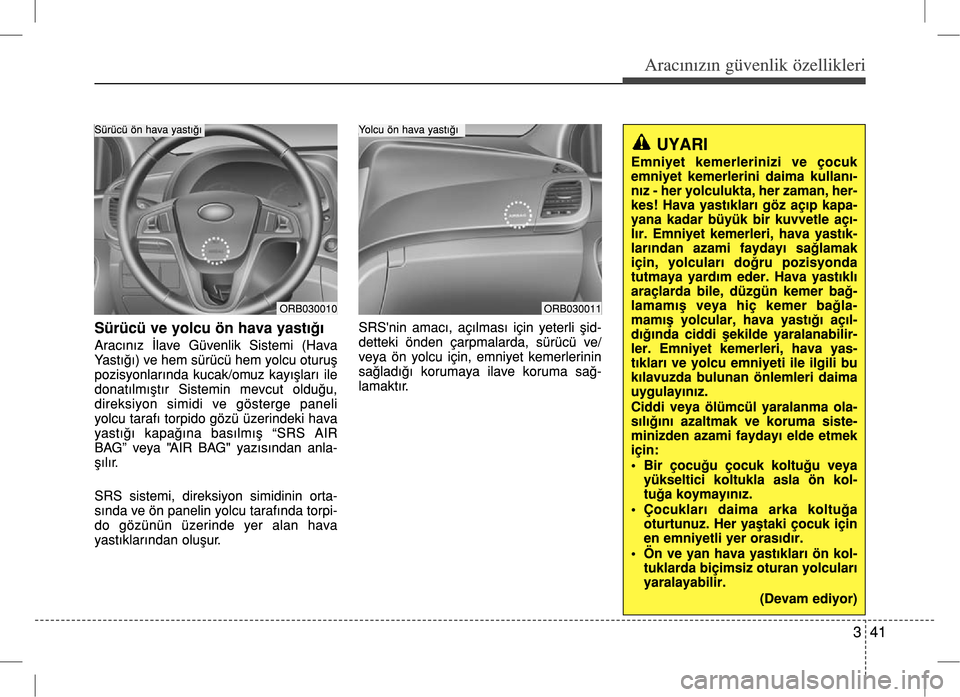 Hyundai Accent Blue 2017  Kullanım Kılavuzu (in Turkish) 