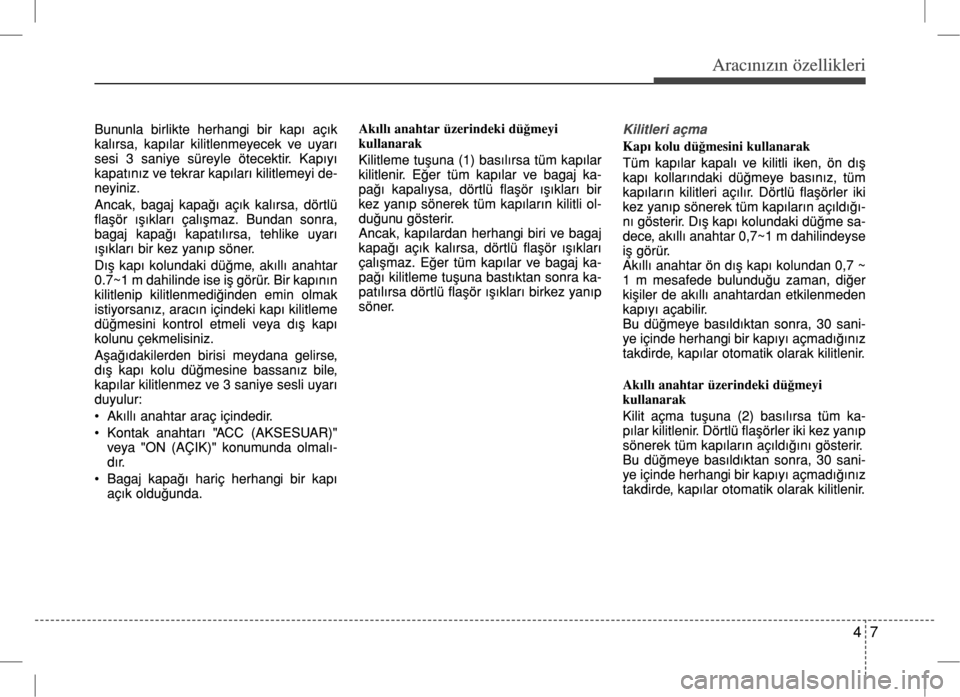 Hyundai Accent Blue 2017  Kullanım Kılavuzu (in Turkish) 