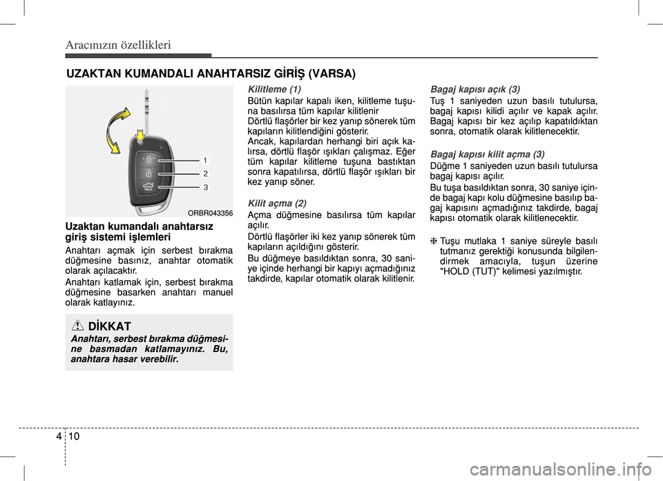 Hyundai Accent Blue 2017  Kullanım Kılavuzu (in Turkish) 